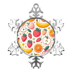 Fruit Sweet Pattern Metal Small Snowflake Ornament