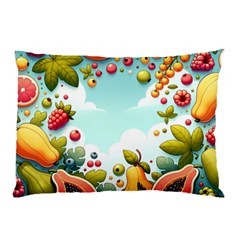 Fruits Sweet Papaya Orange Pattern Pillow Case (two Sides) by Ravend