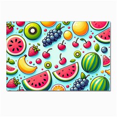 Fruits Sweet Pattern Postcards 5  X 7  (pkg Of 10) by Ravend