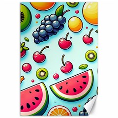 Fruits Sweet Pattern Canvas 12  X 18  by Ravend