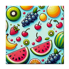 Fruits Sweet Pattern Face Towel by Ravend