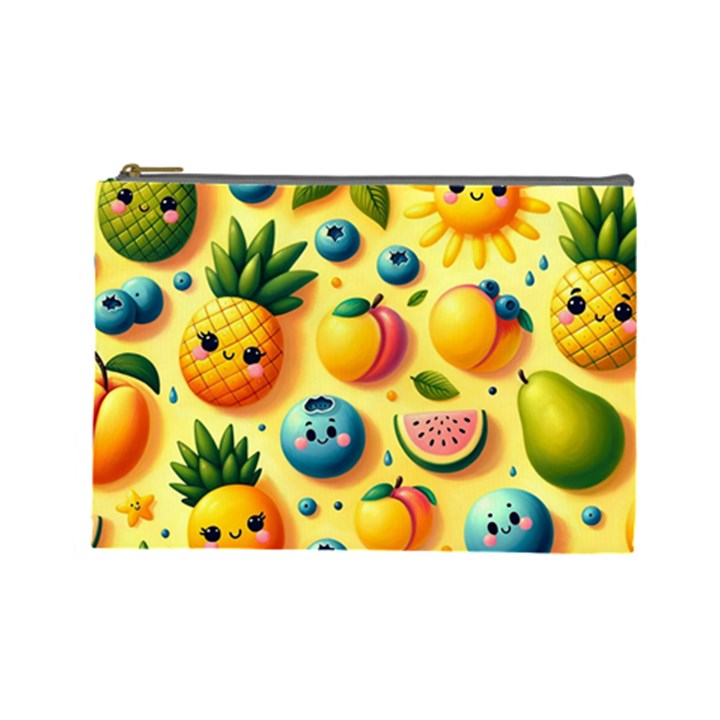 Fruits Fresh Sweet Pattern Cosmetic Bag (Large)