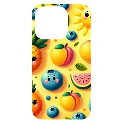 Fruits Fresh Sweet Pattern Iphone 14 Pro Black Uv Print Case by Ravend