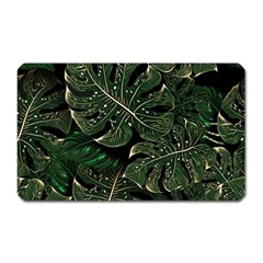 Monstera Plant Tropical Jungle Magnet (rectangular)