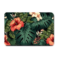 Flowers Monstera Foliage Tropical Small Doormat by Ravend