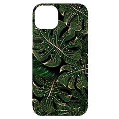 Monstera Plant Tropical Jungle Iphone 14 Plus Black Uv Print Case