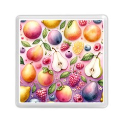 Fruits Apple Strawberry Raspberry Memory Card Reader (square) by Ravend