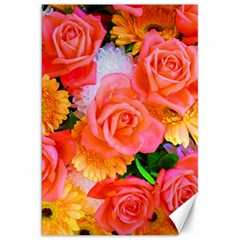 Bouquet Floral Blossom Anniversary Canvas 20  X 30 