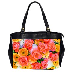 Bouquet Floral Blossom Anniversary Oversize Office Handbag (2 Sides)