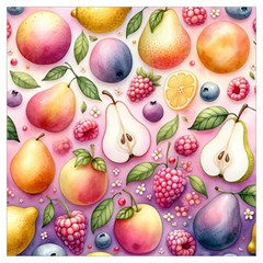 Fruits Apple Strawberry Raspberry Lightweight Scarf  by Ravend