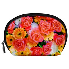 Bouquet Floral Blossom Anniversary Accessory Pouch (large)