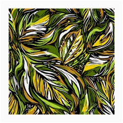 Foliage Pattern Texture Background Medium Glasses Cloth by Ravend