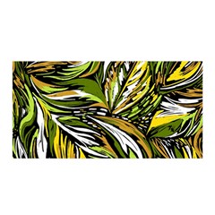 Foliage Pattern Texture Background Satin Wrap 35  X 70 