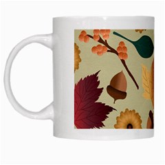 Autumn Leaves Colours Season White Mug