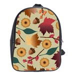 Autumn Leaves Colours Season School Bag (Large) Front