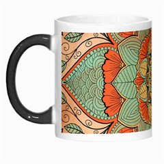 Mandala Floral Decorative Flower Morph Mug by Ravend