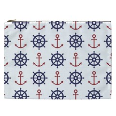 Nautical Seamless Pattern Cosmetic Bag (xxl) by Grandong