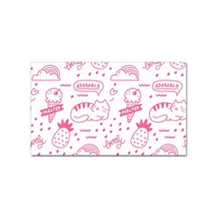 Cute Girly Seamless Pattern Sticker Rectangular (10 Pack) by Grandong