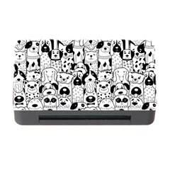 Seamless Pattern With Black White Doodle Dogs Memory Card Reader With Cf by Grandong