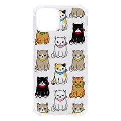 Cat Kitten Seamless Pattern Iphone 13 Tpu Uv Print Case by Grandong