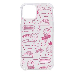 Cute Girly Seamless Pattern Iphone 14 Tpu Uv Print Case