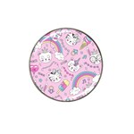 Cute Cat Kitten Cartoon Doodle Seamless Pattern Hat Clip Ball Marker (10 pack) Front