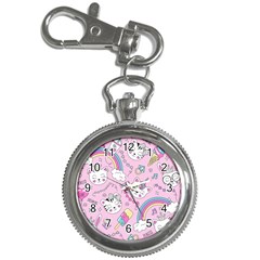 Beautiful Cute Animals Pattern Pink Key Chain Watches