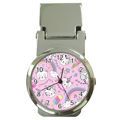 Beautiful Cute Animals Pattern Pink Money Clip Watches