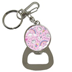 Beautiful Cute Animals Pattern Pink Bottle Opener Key Chain