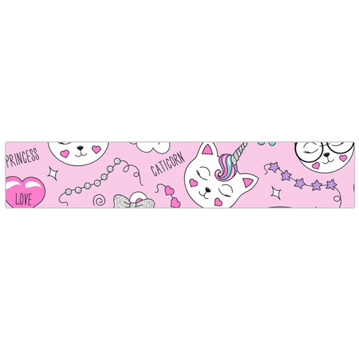 Beautiful Cute Animals Pattern Pink Large Premium Plush Fleece Scarf 