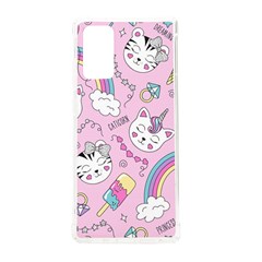 Beautiful Cute Animals Pattern Pink Samsung Galaxy Note 20 Tpu Uv Case