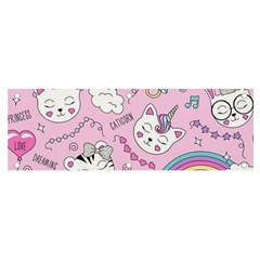 Beautiful Cute Animals Pattern Pink Banner and Sign 6  x 2 