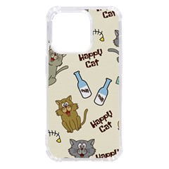 Cute Astronaut Cat With Star Galaxy Elements Seamless Pattern Iphone 14 Pro Tpu Uv Print Case by Grandong