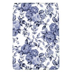 Blue Vintage Background Background With Flowers, Vintage Removable Flap Cover (l) by nateshop
