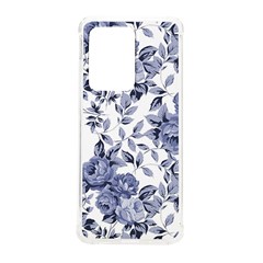Blue Vintage Background Background With Flowers, Vintage Samsung Galaxy S20 Ultra 6 9 Inch Tpu Uv Case by nateshop