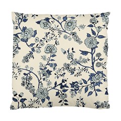 Blue Vintage Background, Blue Roses Patterns, Retro Standard Cushion Case (one Side) by nateshop