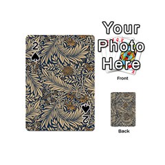 Brown Vintage Background Vintage Floral Pattern, Brown Playing Cards 54 Designs (mini) by nateshop