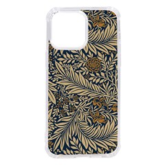 Brown Vintage Background Vintage Floral Pattern, Brown Iphone 14 Pro Max Tpu Uv Print Case by nateshop