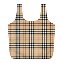 Burberry, Checker, Clothes, Fashion, Pattern Full Print Recycle Bag (l) by nateshop