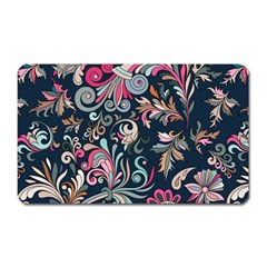 Coorful Flowers Pattern Floral Patterns Magnet (rectangular) by nateshop