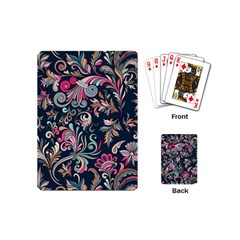 Coorful Flowers Pattern Floral Patterns Playing Cards Single Design (mini)