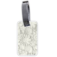 Damask, Desenho, Flowers, Gris Luggage Tag (two Sides) by nateshop