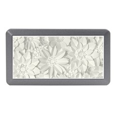 Damask, Desenho, Flowers, Gris Memory Card Reader (mini)