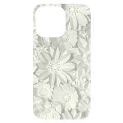 Damask, Desenho, Flowers, Gris Iphone 14 Pro Max Black Uv Print Case by nateshop