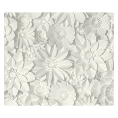 Damask, Desenho, Flowers, Gris Premium Plush Fleece Blanket (small) by nateshop