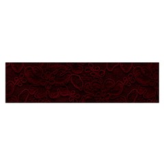 Dark Red Floral Lace, Dark Red, Flowers, Pattern, Romance Oblong Satin Scarf (16  X 60 ) by nateshop