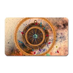 Dreamcatcher, Abstract, Colorful, Colors, Dream, Golden, Vintage Magnet (Rectangular)