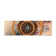 Dreamcatcher, Abstract, Colorful, Colors, Dream, Golden, Vintage Sticker Bumper (100 pack)