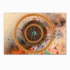 Dreamcatcher, Abstract, Colorful, Colors, Dream, Golden, Vintage Postcard 4 x 6  (Pkg of 10)