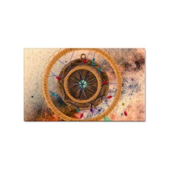 Dreamcatcher, Abstract, Colorful, Colors, Dream, Golden, Vintage Sticker (rectangular) by nateshop